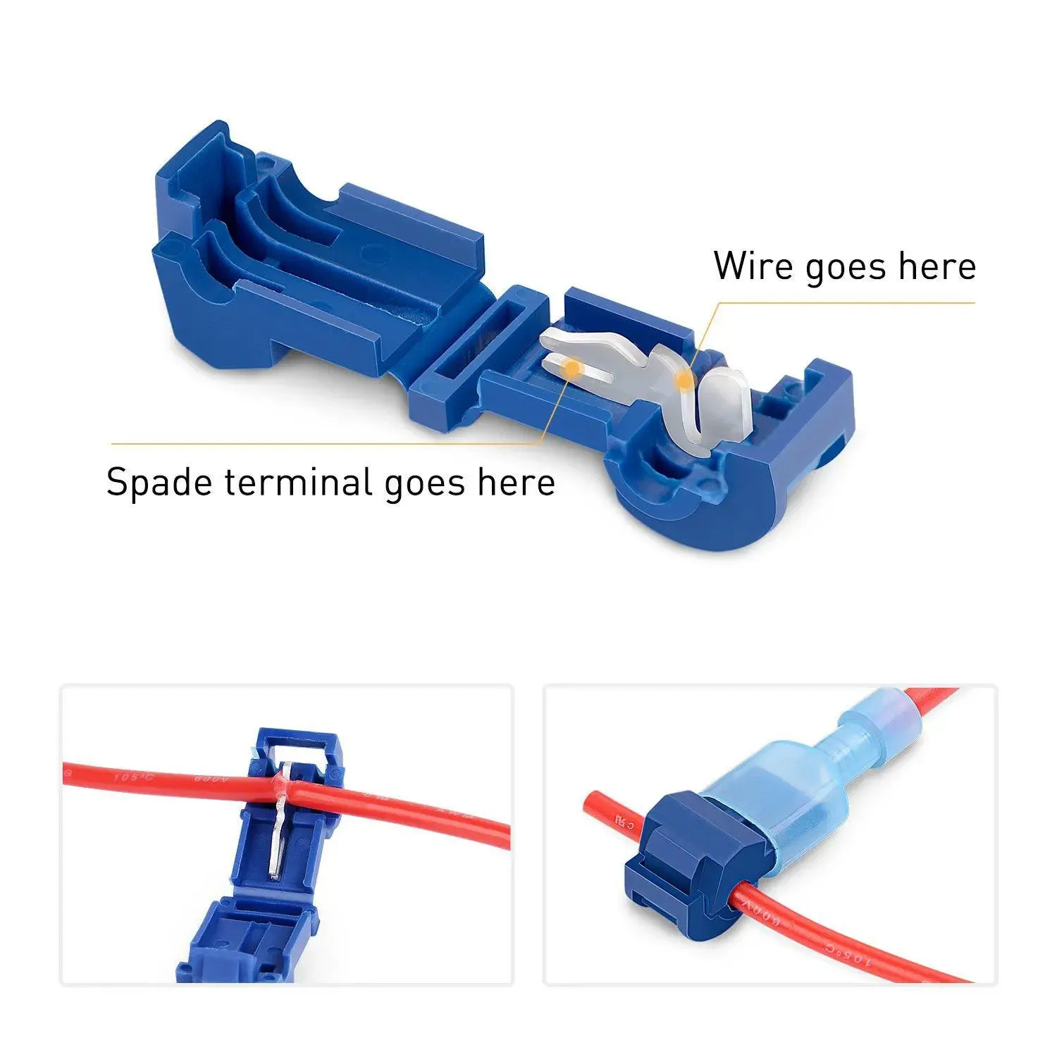 120Pcs Quick Splice Wire Terminals