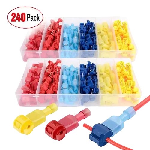 240Pcs Quick Splice Wire Terminals