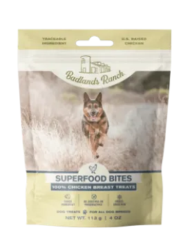 Badlands Ranch Superfood Bites Chicken Breast Freeze-Dried Dog Treats