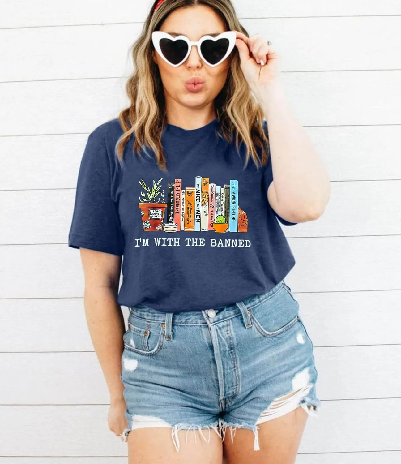 Banned Books Shirts for Women Reading Tshirts Gifts for Teacher Bookworm Readers Librarian Bibliophile Tee Tops S-XXL
