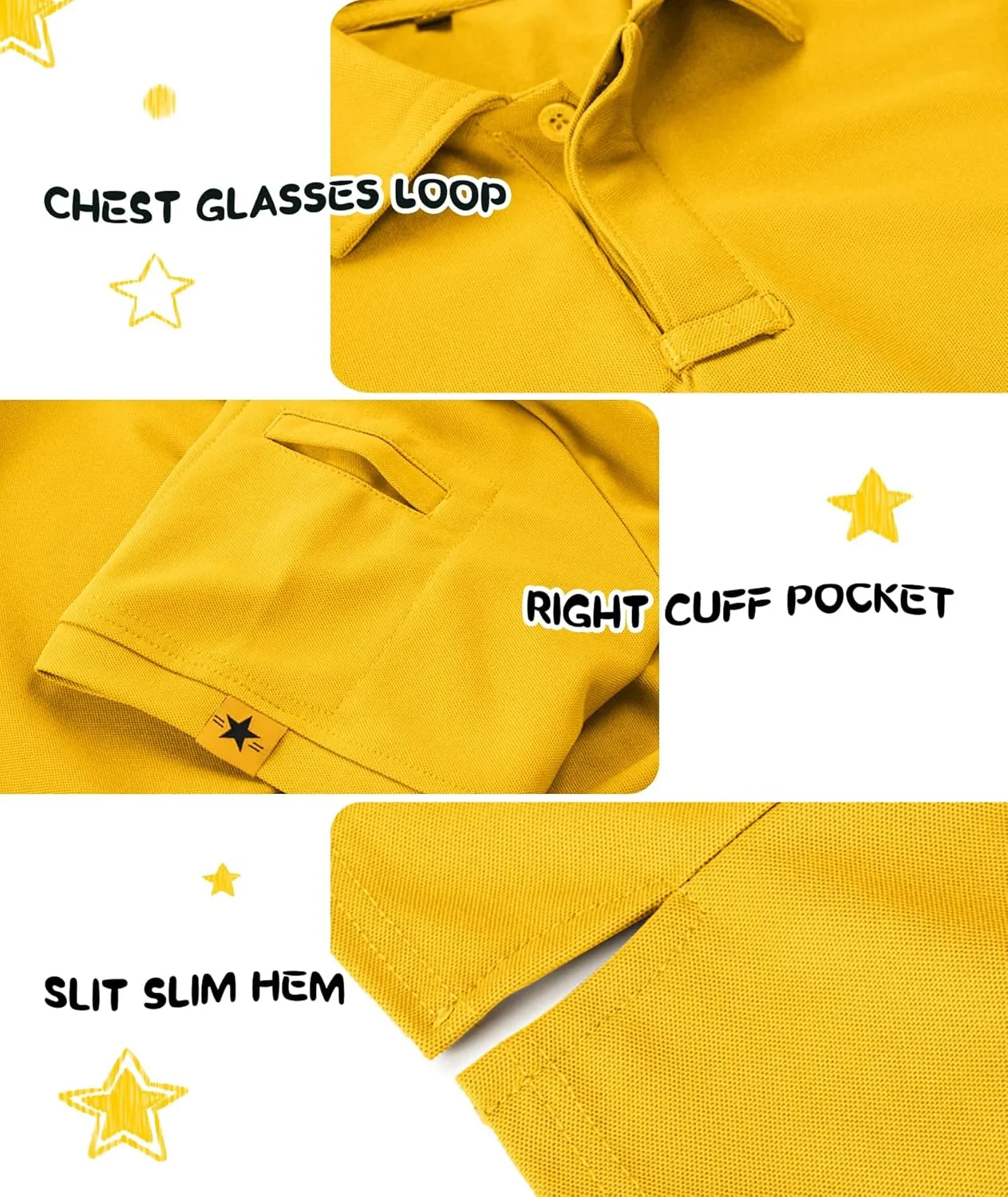 Boys Short Sleeve Pique Polo Shirt Uniform Golf T-Shirts for Kids 6-16 Years
