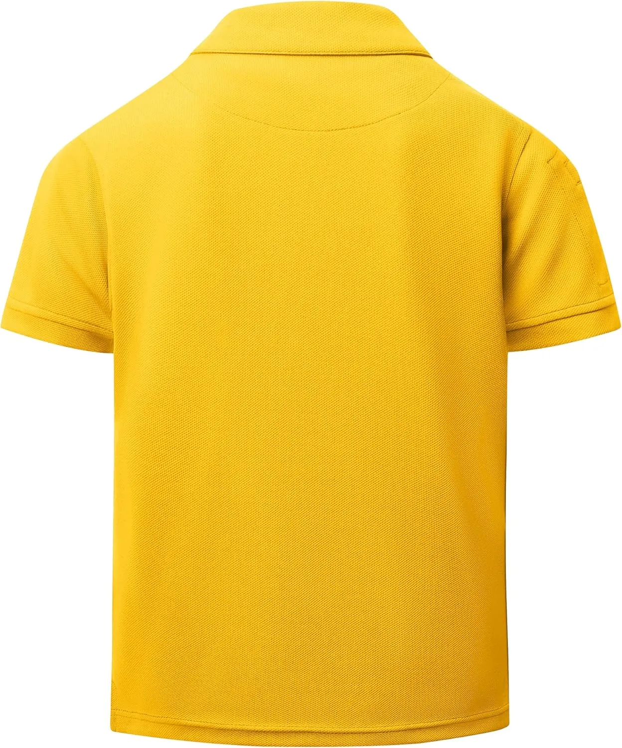 Boys Short Sleeve Pique Polo Shirt Uniform Golf T-Shirts for Kids 6-16 Years