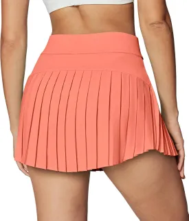 Ewedoos Pleated Tennis Skirts for Women Athletic Skirt with Shorts Underneath Skorts for Woman with Pockets for Golf