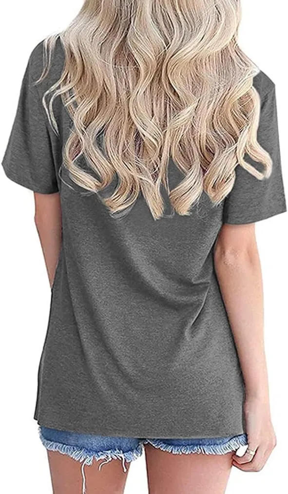 Graphic Tees for Women Short Sleeve Tshirts,Womens Summer Tops Crewneck Shirt Blouse