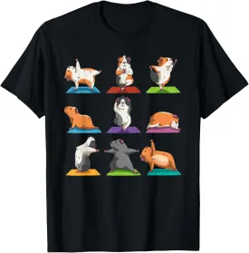 Guinea Pig Yoga Position Workout Gift T-Shirt