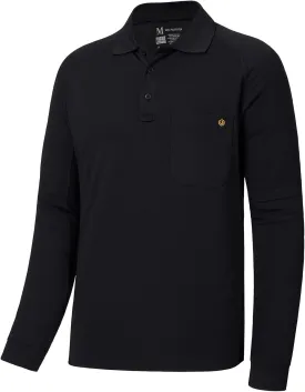 Lightbare Mens Performance Polo Shirt Moisture Wicking Quick Dry Tactical Pique Shirts Hiking Fishing Golf UPF 50