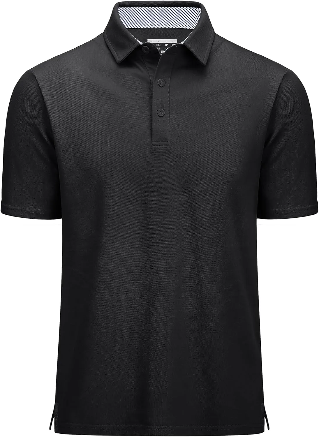 MAGCOMSEN Men's Polo Shirts Short Sleeve Cotton Pique 3 Button Classic Fit Casual T-Shirt Performance Golf Shirts