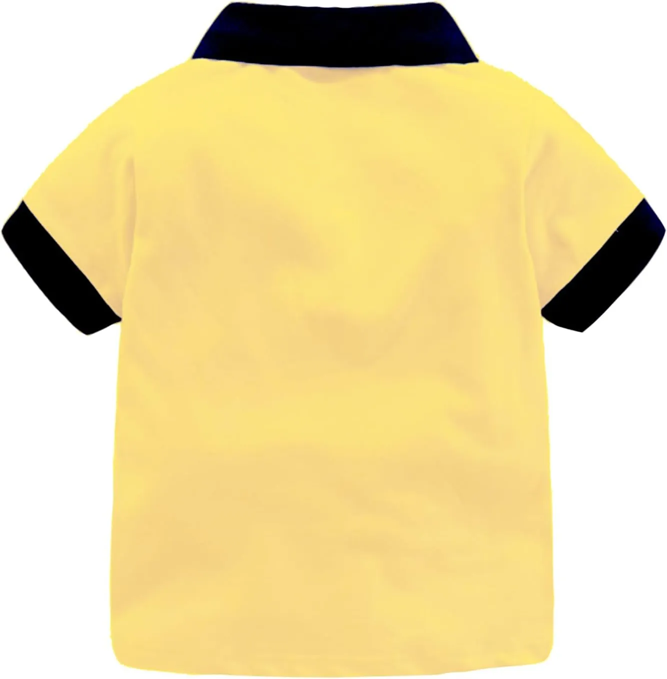 Mud Kingdom Boys Pique Polo Shirts for Toddler Short Sleeve Stripe Plain 1-9 Years