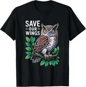 Wildlife Conservation Owl For Nature Lover Environmentalists T-Shirt