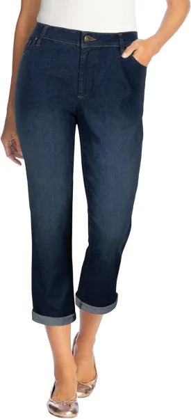 Woman Within Women's Plus Size Girlfriend Stretch Denim Jean
