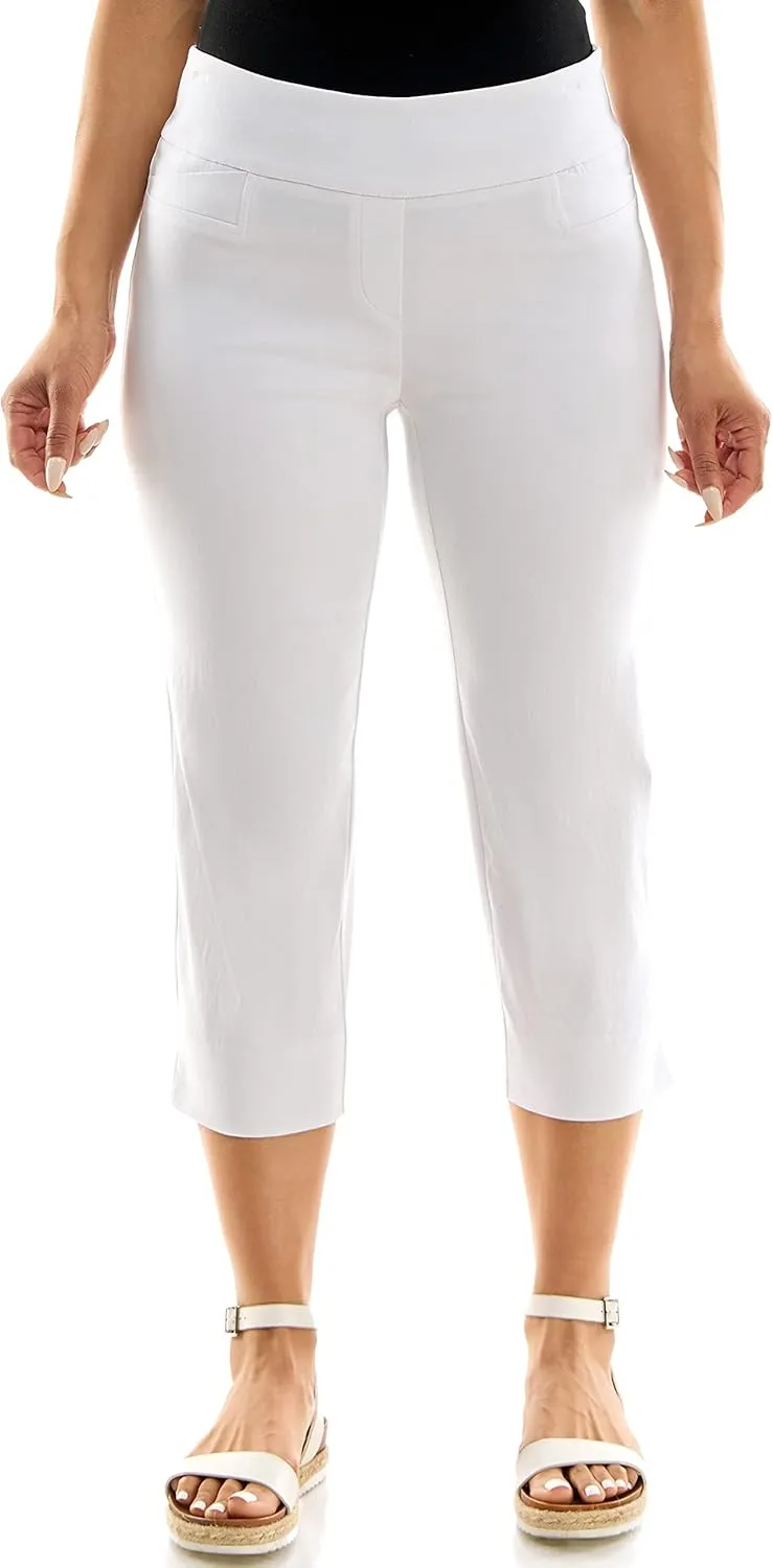 Zac & Rachel Women's Pull-on Slim Leg Crop Pant