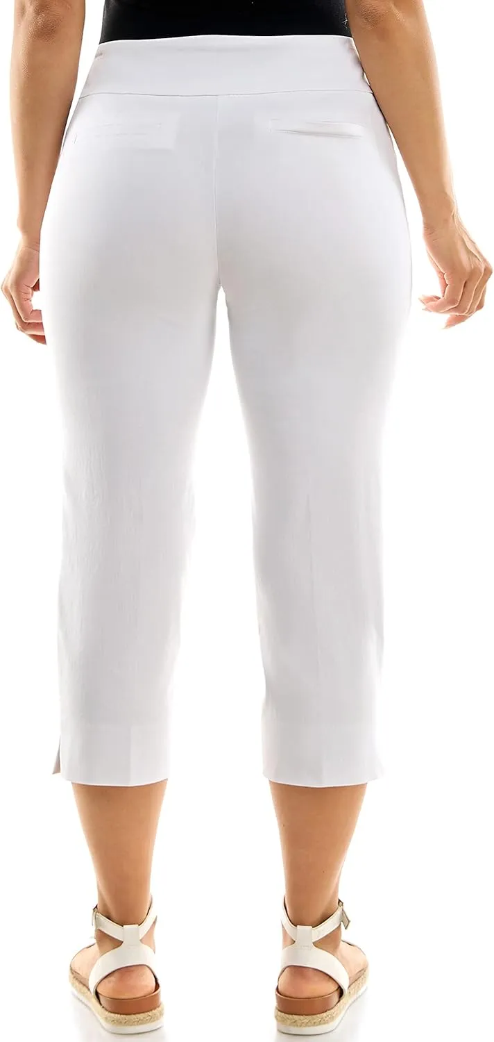 Zac & Rachel Women's Pull-on Slim Leg Crop Pant