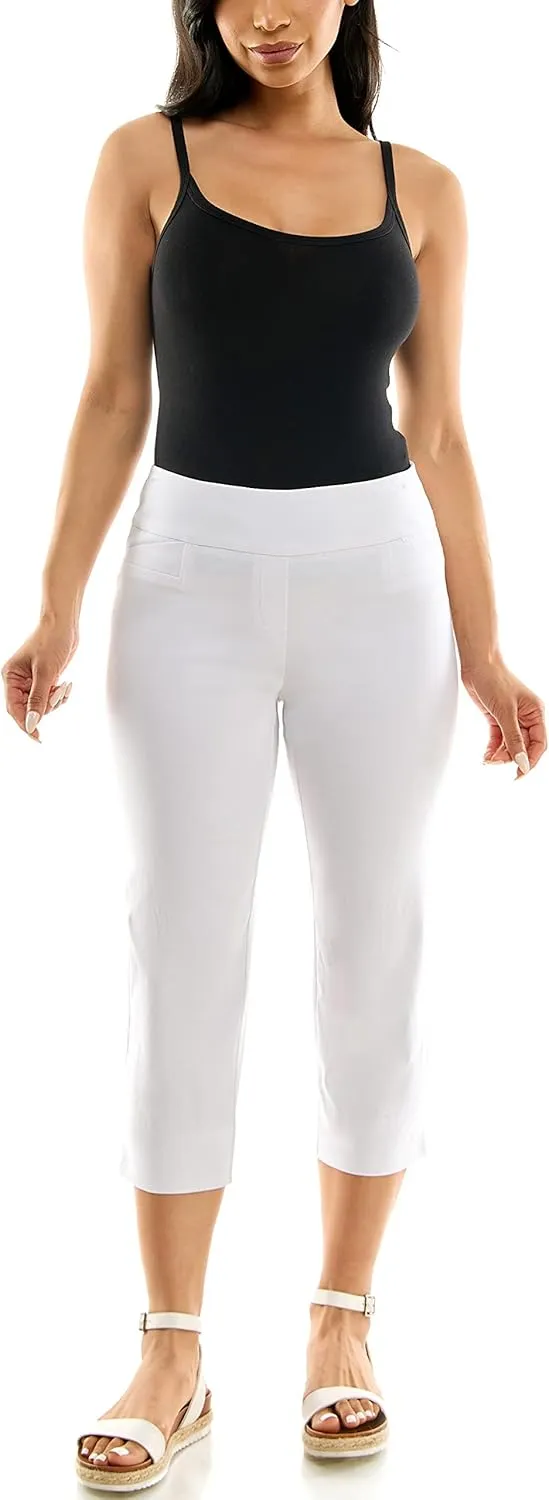 Zac & Rachel Women's Pull-on Slim Leg Crop Pant